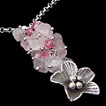 'Sweet Violet' Rose Quartz Necklace (Thailand)