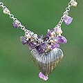 'The Secret of Love' Pearl and Amethyst Choker (Thailand)