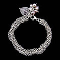 'Field of Love' Pearl and Rose Quartz Bracelet (Thailand)