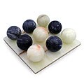 'Two Worlds' Onyx and Marble Tic-Tac-Toe Set (Mexico)