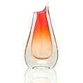 'Modern Ruby Volcano' Murano Handblown Vase (Brazil)