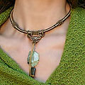 'The Muse' Pearl and Tiger's Eye Matrix Necklace (Thailand)