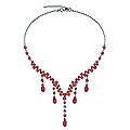 Sterling Silver Quartzite 'Red Empress' Choker (Thailand)
