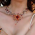 Gemstone 'Fire Flower' Choker (Thailand)