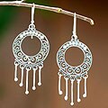 Sterling Silver 'Beauty's Mirror' Earrings (Indonesia)