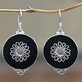 Makassar Ebony 'Night Jasmine' Earrings (Indonesia)