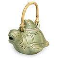 Ceramic 'Turtle Mom' Teapot (Indonesia)