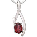 'Love in a Ribbon' Garnet Necklace (India)