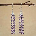 'Lilac Mist' Amethyst Earrings (India)