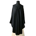 'Bold Black' Alpaca Wool Wrap (Peru)