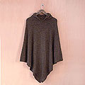 'Warm Earth' Alpaca Wool Poncho (Peru)