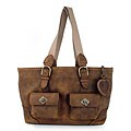 'Mexican Adventure' Leather and Cotton Handbag (Mexico)