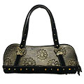 'Daisies' Leather Handbag (Mexico)