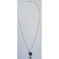 Flower Necklace with Lavender Pearl (Israel)