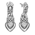 Scott Kay Women's Silver and Diamond Earrings
