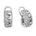 Scott Kay Women's Silver and Diamond Earrings