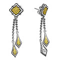 Scott Kay Women's Silver and 18k Gold Earrings