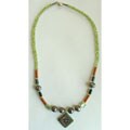 Recycled Roman Glass Vessel Necklace (Israel)
