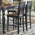 Mae Black/ Cherry Counter Stool (Set of 2)