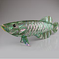 Abalone Paua Shell Long Fish Statue (Indonesia)
