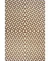 Brown Pinwheel Wool Rug (5'6 x 8'6)