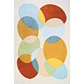 Ivory Eggs Acrylic Area Rug (3'6 x 5'6)