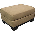 Dexter Mocha Microfiber Ottoman