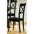Wood Cappuccino Cross Back Dining Chairs (Set of 2)