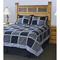 Multicolored Ultra Suede 4-piece Queen Comforter Set