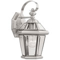 Brushed Nickel Outdoor Lantern Light Fixture