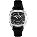 Giordano Men's Black Leather Watch