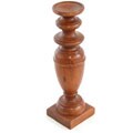 Handcarved Large Natural Wood Candleholder