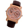 Akribos XXIV Dual Time Men's Stainless Steel Watch
