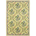 Hand-hooked Bright Cotton Yellow Rug (8' x 10')