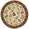 Hand-hooked Cotton Rooster Rug (6' Round)