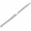 Stainless Steel Chain Link Bracelet with Nameplate