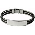 Stainless Steel Nameplate Bangle Bracelet