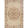 Machine-made Burgundy Soleil Rug (4'11 x 7'6)