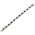 Stainless Steel Rubber Hinge Link Bracelet