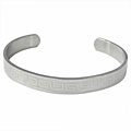Stainless Steel Greek Key Design Bangle