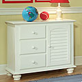 3-drawer Matte White Dresser/ Chest