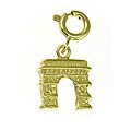 14k Yellow Gold Arc de Triumph Charm