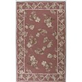 Hand-hooked Autumn Flower Rug (5'3 x 8'3)