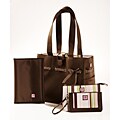 JP Lizzy Mocha Mint Diaper Tote Set