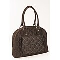 JP Lizzy Cate Espresso in Blue Diaper Tote