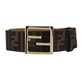 Fendi Tobacco Zucca Canvas Belt
