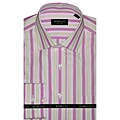 Domani Blue Label Men's Pink and Green Dress Shirt