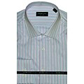 Domani Blue Label Men's Pink and White Dress Shirt