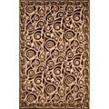 Machine-made Madeira Scroll Rug (4'9 x 7'4)