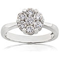 14k White Gold 1ct TDW Diamond Ring (IJ, I1-I2)